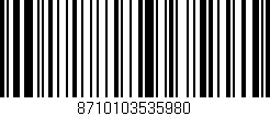 Código de barras (EAN, GTIN, SKU, ISBN): '8710103535980'
