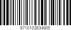 Código de barras (EAN, GTIN, SKU, ISBN): '8710103634805'