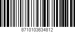 Código de barras (EAN, GTIN, SKU, ISBN): '8710103634812'