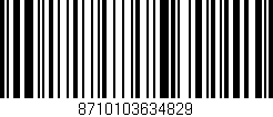 Código de barras (EAN, GTIN, SKU, ISBN): '8710103634829'