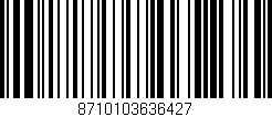 Código de barras (EAN, GTIN, SKU, ISBN): '8710103636427'