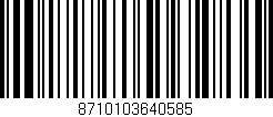 Código de barras (EAN, GTIN, SKU, ISBN): '8710103640585'