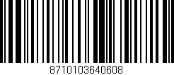 Código de barras (EAN, GTIN, SKU, ISBN): '8710103640608'