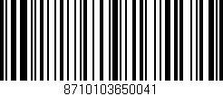 Código de barras (EAN, GTIN, SKU, ISBN): '8710103650041'