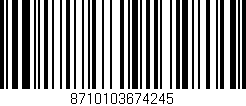 Código de barras (EAN, GTIN, SKU, ISBN): '8710103674245'