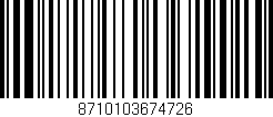 Código de barras (EAN, GTIN, SKU, ISBN): '8710103674726'