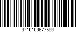 Código de barras (EAN, GTIN, SKU, ISBN): '8710103677598'