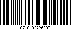 Código de barras (EAN, GTIN, SKU, ISBN): '8710103726883'