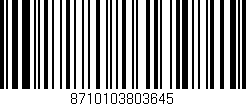 Código de barras (EAN, GTIN, SKU, ISBN): '8710103803645'
