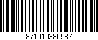 Código de barras (EAN, GTIN, SKU, ISBN): '871010380587'