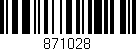 Código de barras (EAN, GTIN, SKU, ISBN): '871028'