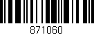 Código de barras (EAN, GTIN, SKU, ISBN): '871060'