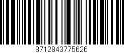Código de barras (EAN, GTIN, SKU, ISBN): '8712843775626'