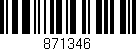 Código de barras (EAN, GTIN, SKU, ISBN): '871346'