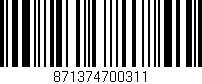 Código de barras (EAN, GTIN, SKU, ISBN): '871374700311'
