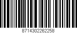 Código de barras (EAN, GTIN, SKU, ISBN): '8714302262258'