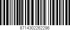 Código de barras (EAN, GTIN, SKU, ISBN): '8714302262296'