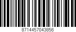 Código de barras (EAN, GTIN, SKU, ISBN): '8714457043856'