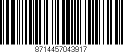 Código de barras (EAN, GTIN, SKU, ISBN): '8714457043917'