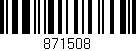 Código de barras (EAN, GTIN, SKU, ISBN): '871508'