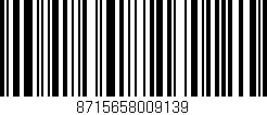 Código de barras (EAN, GTIN, SKU, ISBN): '8715658009139'
