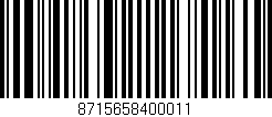 Código de barras (EAN, GTIN, SKU, ISBN): '8715658400011'
