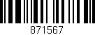 Código de barras (EAN, GTIN, SKU, ISBN): '871567'