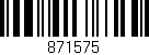 Código de barras (EAN, GTIN, SKU, ISBN): '871575'