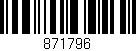 Código de barras (EAN, GTIN, SKU, ISBN): '871796'