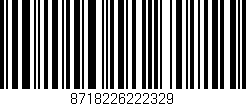Código de barras (EAN, GTIN, SKU, ISBN): '8718226222329'