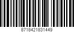 Código de barras (EAN, GTIN, SKU, ISBN): '8718421831449'