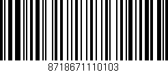Código de barras (EAN, GTIN, SKU, ISBN): '8718671110103'