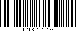Código de barras (EAN, GTIN, SKU, ISBN): '8718671110165'