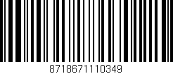 Código de barras (EAN, GTIN, SKU, ISBN): '8718671110349'