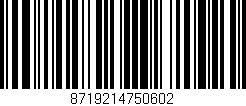 Código de barras (EAN, GTIN, SKU, ISBN): '8719214750602'