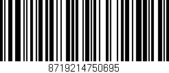 Código de barras (EAN, GTIN, SKU, ISBN): '8719214750695'