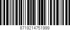 Código de barras (EAN, GTIN, SKU, ISBN): '8719214751999'