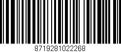Código de barras (EAN, GTIN, SKU, ISBN): '8719281022268'