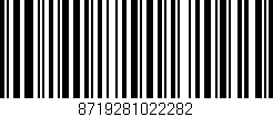 Código de barras (EAN, GTIN, SKU, ISBN): '8719281022282'