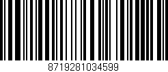 Código de barras (EAN, GTIN, SKU, ISBN): '8719281034599'