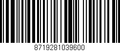 Código de barras (EAN, GTIN, SKU, ISBN): '8719281039600'