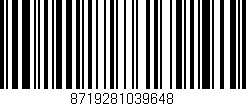 Código de barras (EAN, GTIN, SKU, ISBN): '8719281039648'