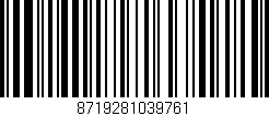 Código de barras (EAN, GTIN, SKU, ISBN): '8719281039761'