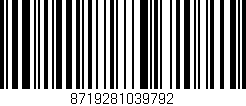 Código de barras (EAN, GTIN, SKU, ISBN): '8719281039792'