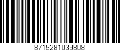 Código de barras (EAN, GTIN, SKU, ISBN): '8719281039808'