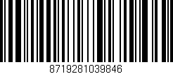 Código de barras (EAN, GTIN, SKU, ISBN): '8719281039846'
