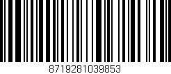 Código de barras (EAN, GTIN, SKU, ISBN): '8719281039853'