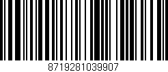 Código de barras (EAN, GTIN, SKU, ISBN): '8719281039907'