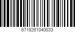 Código de barras (EAN, GTIN, SKU, ISBN): '8719281040033'