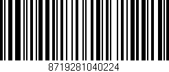 Código de barras (EAN, GTIN, SKU, ISBN): '8719281040224'